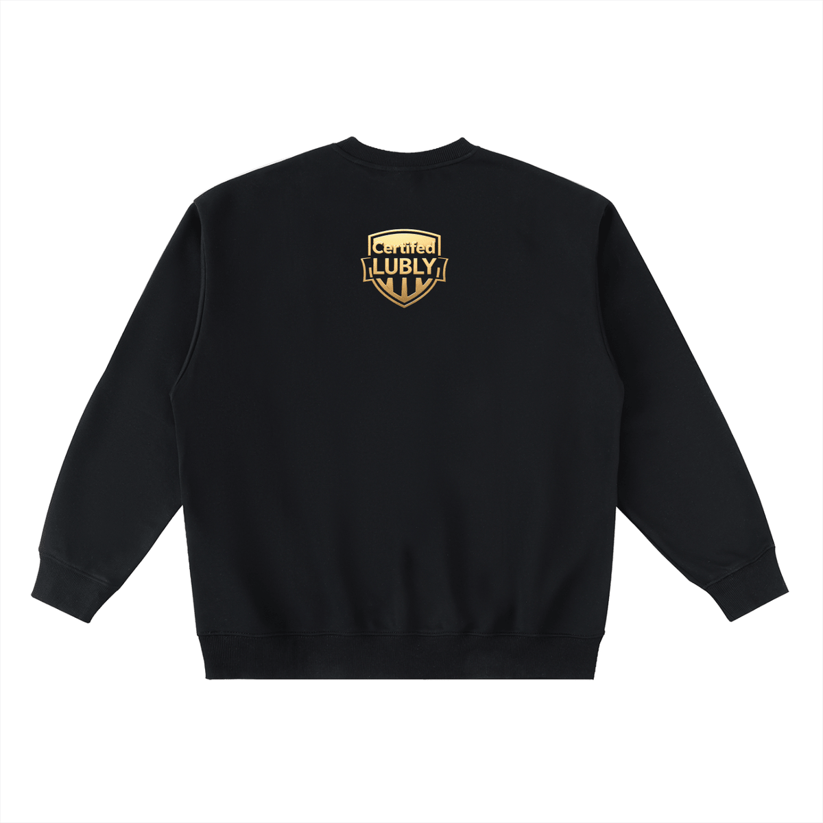 Oversized Crewneck Taped Sweatshirt - LUBLY