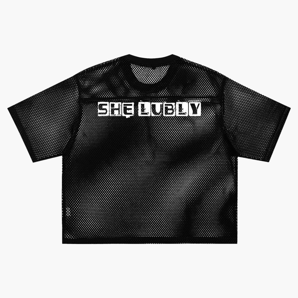 See-through Boxy Net T-Shirt
