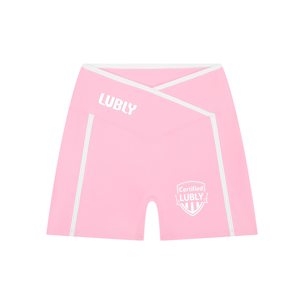 Women’s High Rise Color Block Yoga Shorts
