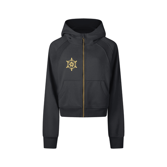 Cropped Zip-Through Hoodie - LUBLY