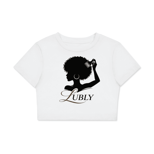 Fitted Crop Cotton T-Shirt - LUBLY