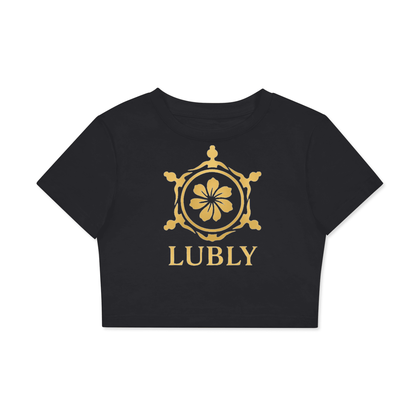 Fitted Crop Cotton T-Shirt - LUBLY