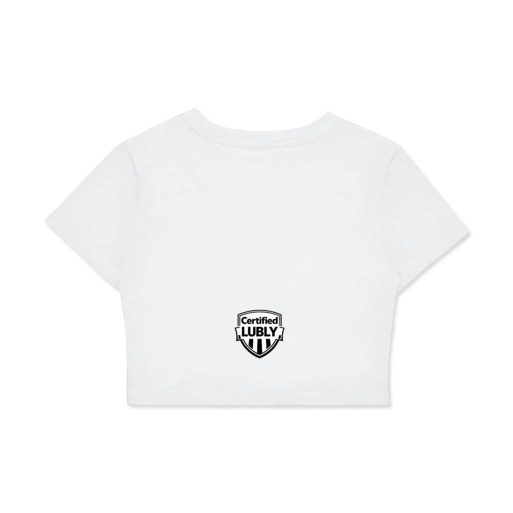 Fitted Crop Cotton T-Shirt - LUBLY