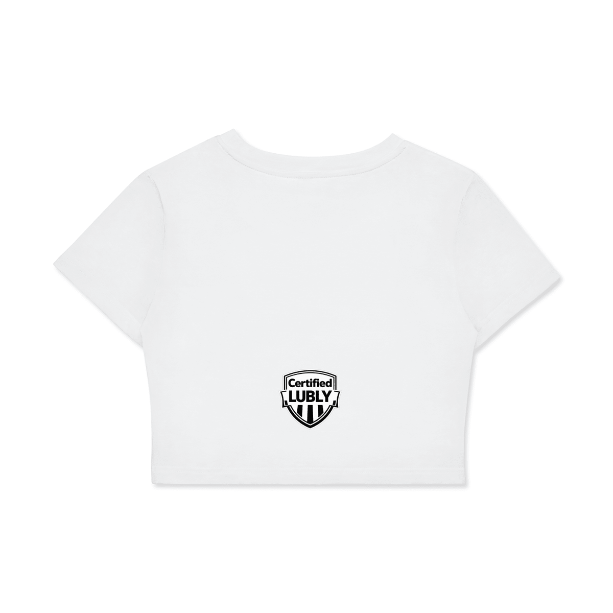 Fitted Crop Cotton T-Shirt - LUBLY