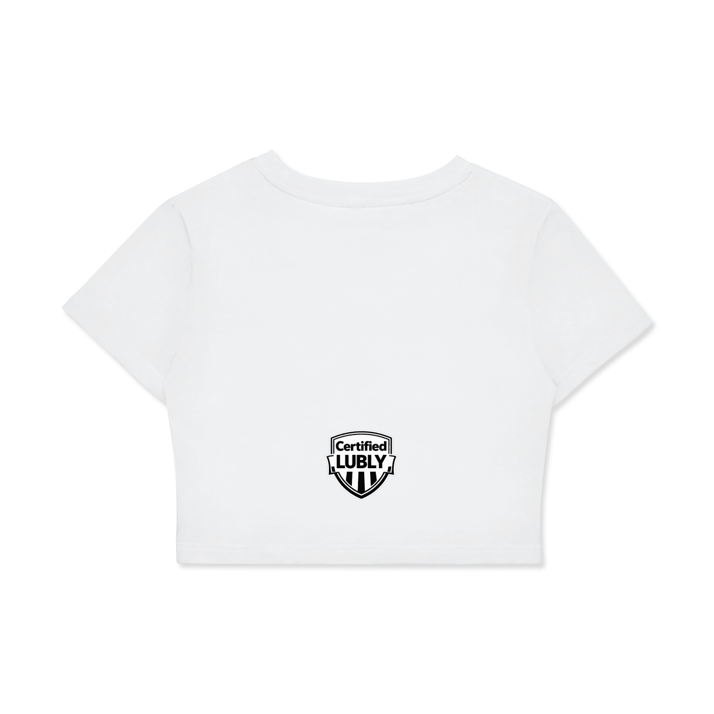 Fitted Crop Cotton T-Shirt - LUBLY