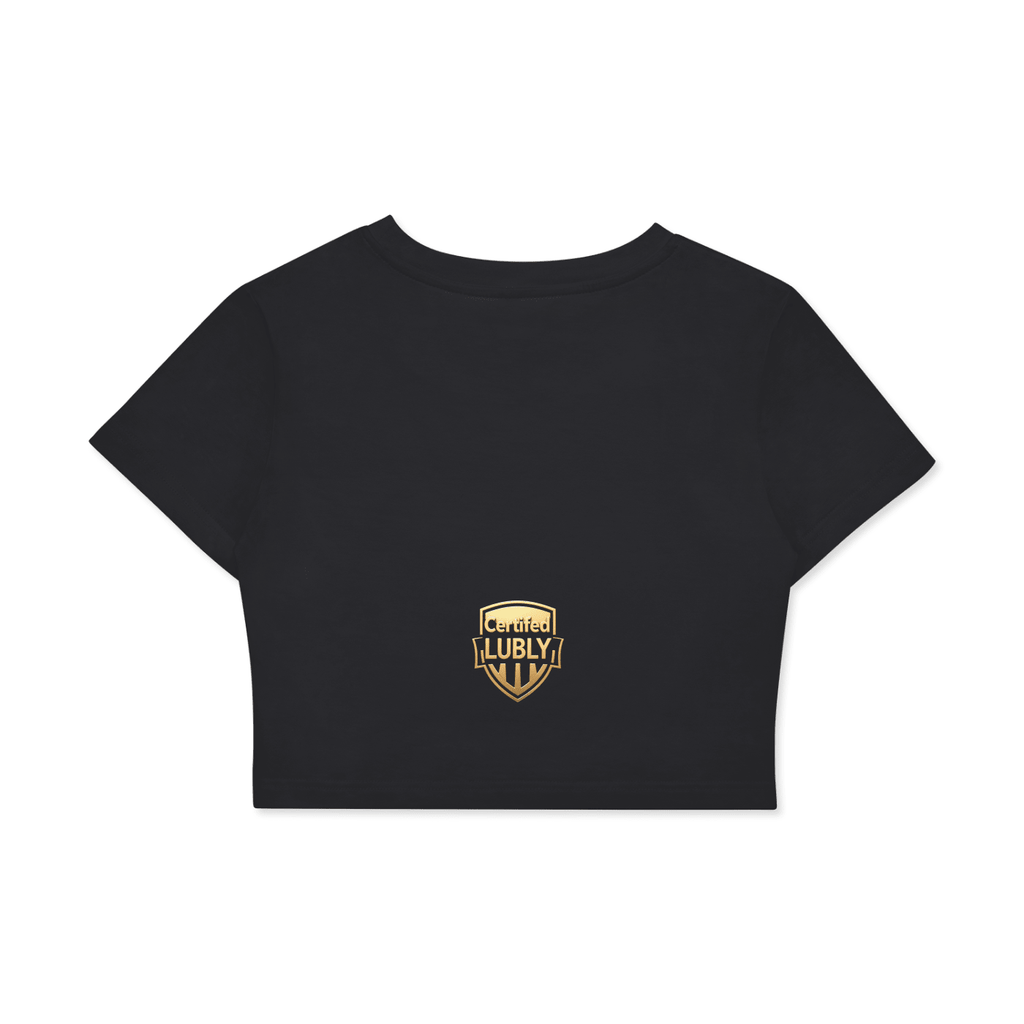 Fitted Crop Cotton T-Shirt - LUBLY