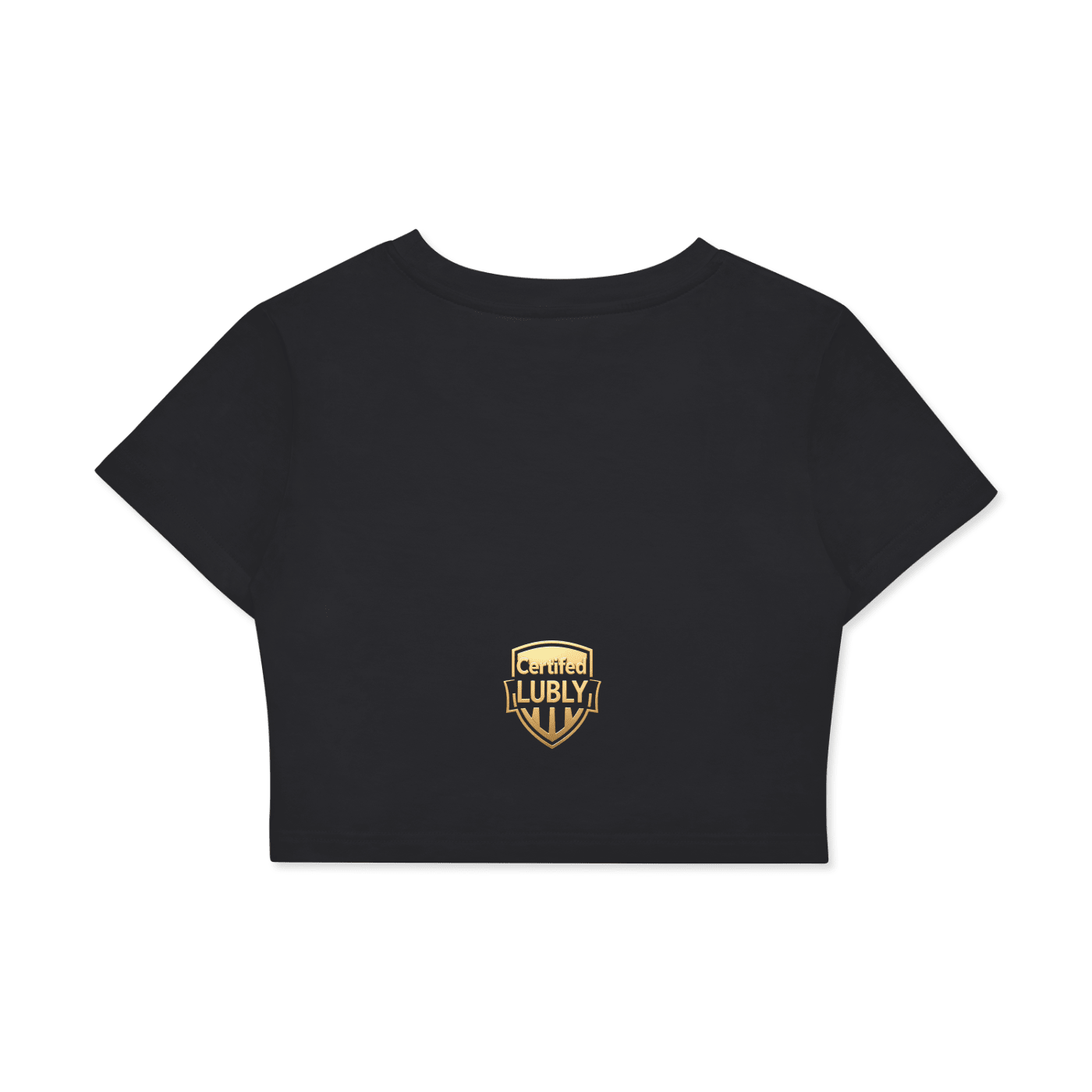 Fitted Crop Cotton T-Shirt - LUBLY