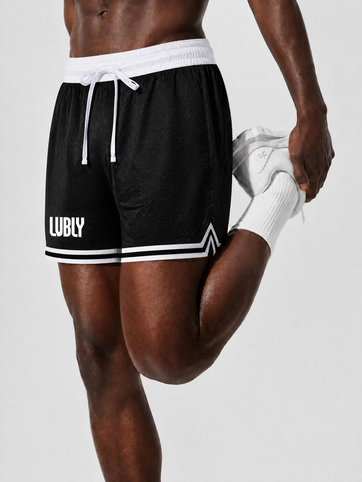 Classic Stripe Trim Basketball Shorts