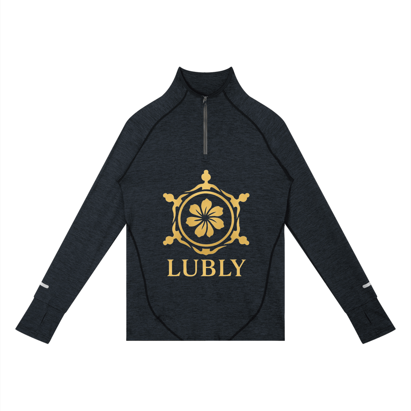 Men's Quarter-Zip Raglan Training T-Shirt - LUBLY