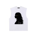 Raw Edge Cotton Tank Top - LUBLY