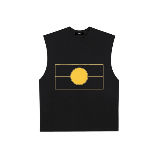 Raw Edge Cotton Tank Top - LUBLY