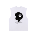Raw Edge Cotton Tank Top - LUBLY