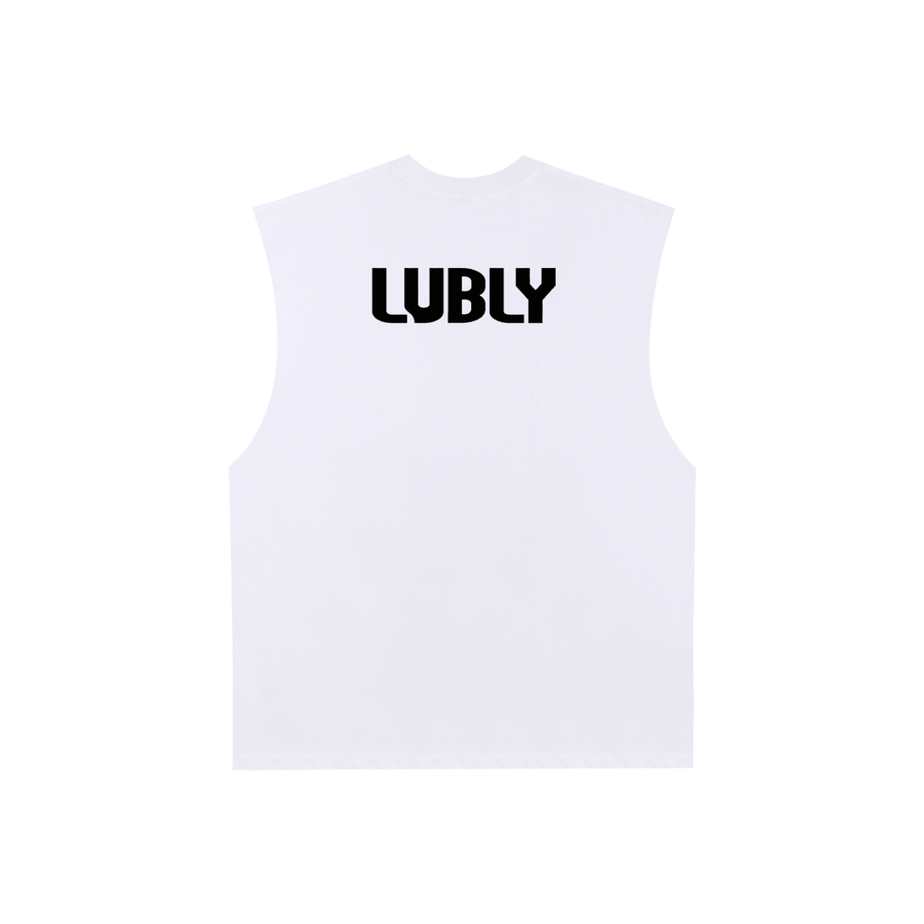 Raw Edge Cotton Tank Top - LUBLY