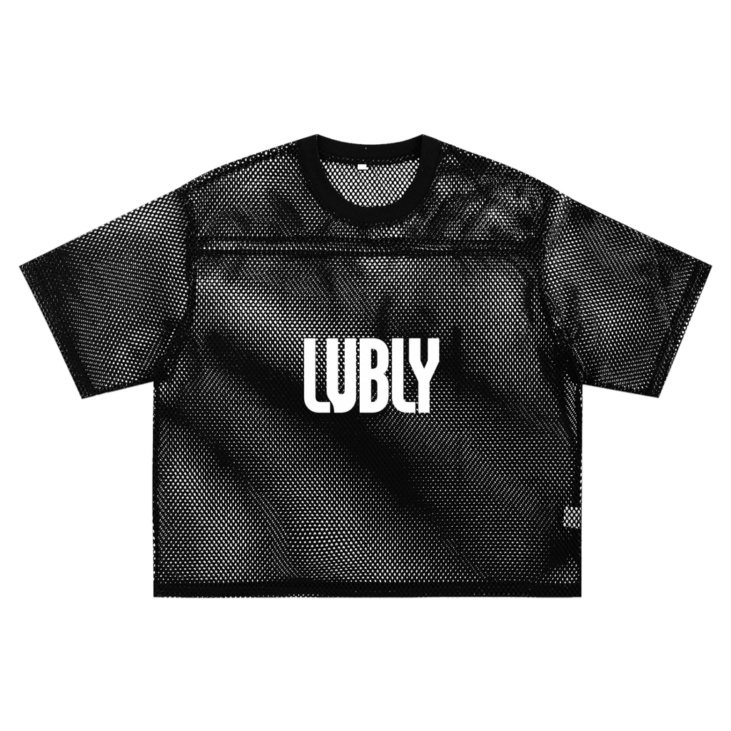 See-through Boxy Net T-Shirt - LUBLY