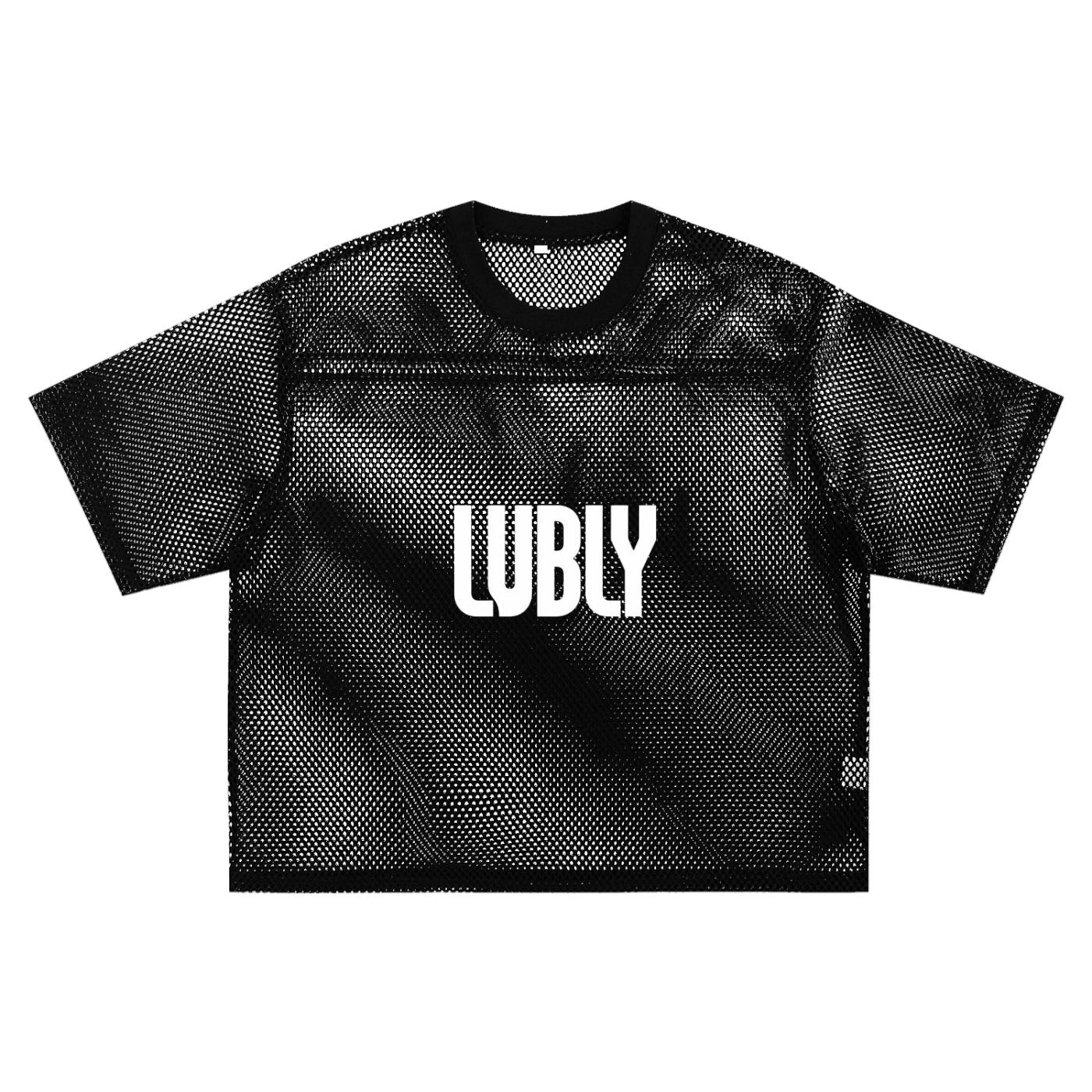 See-through Boxy Net T-Shirt - LUBLY