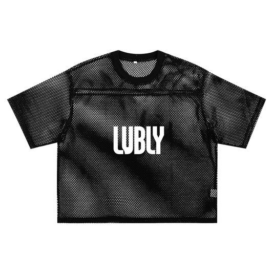 See-through Boxy Net T-Shirt - LUBLY
