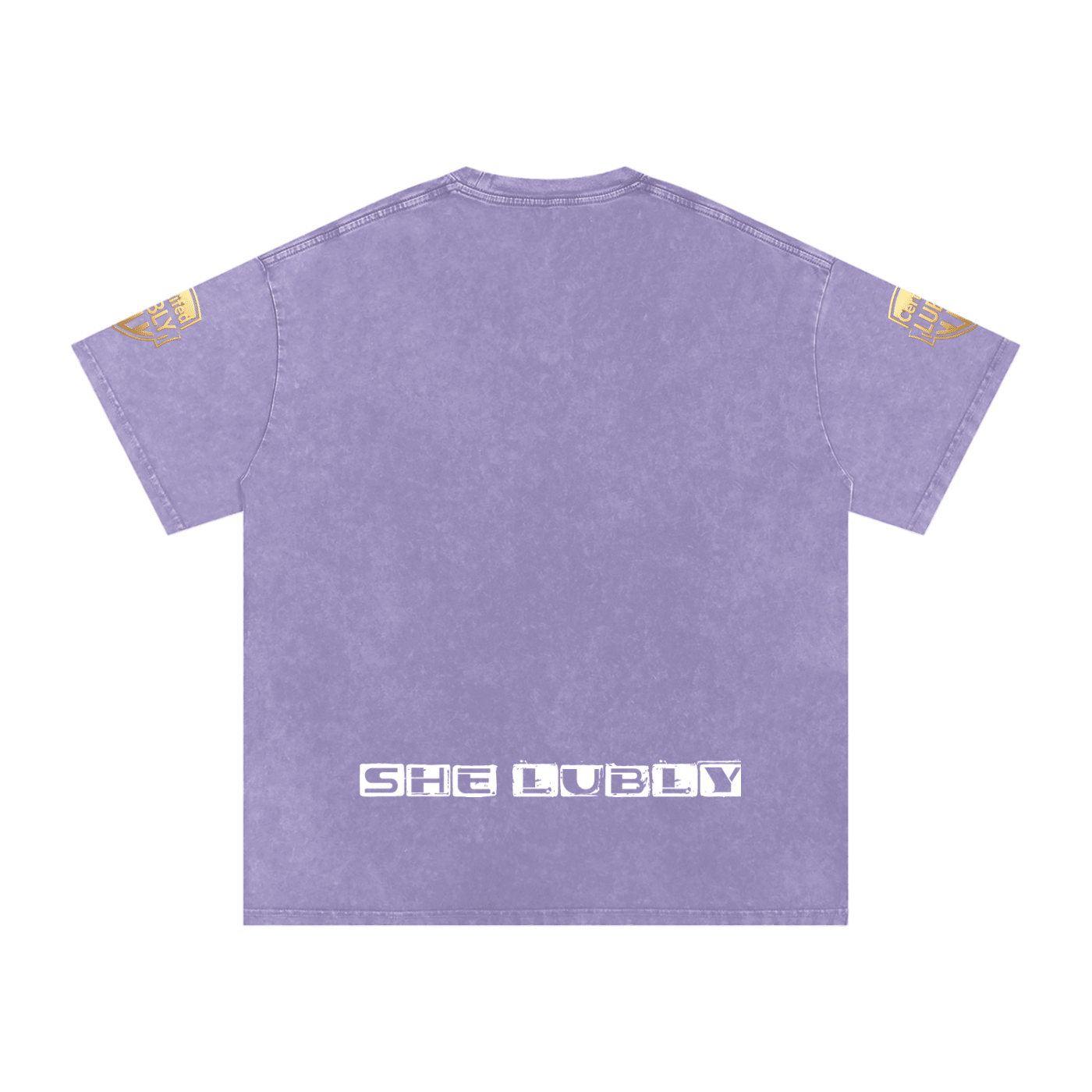 Snow Washed Oversized Cotton T-Shirt - LUBLY