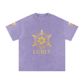 Snow Washed Oversized Cotton T-Shirt - LUBLY