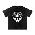 Snow Washed Oversized Cotton T-Shirt - LUBLY