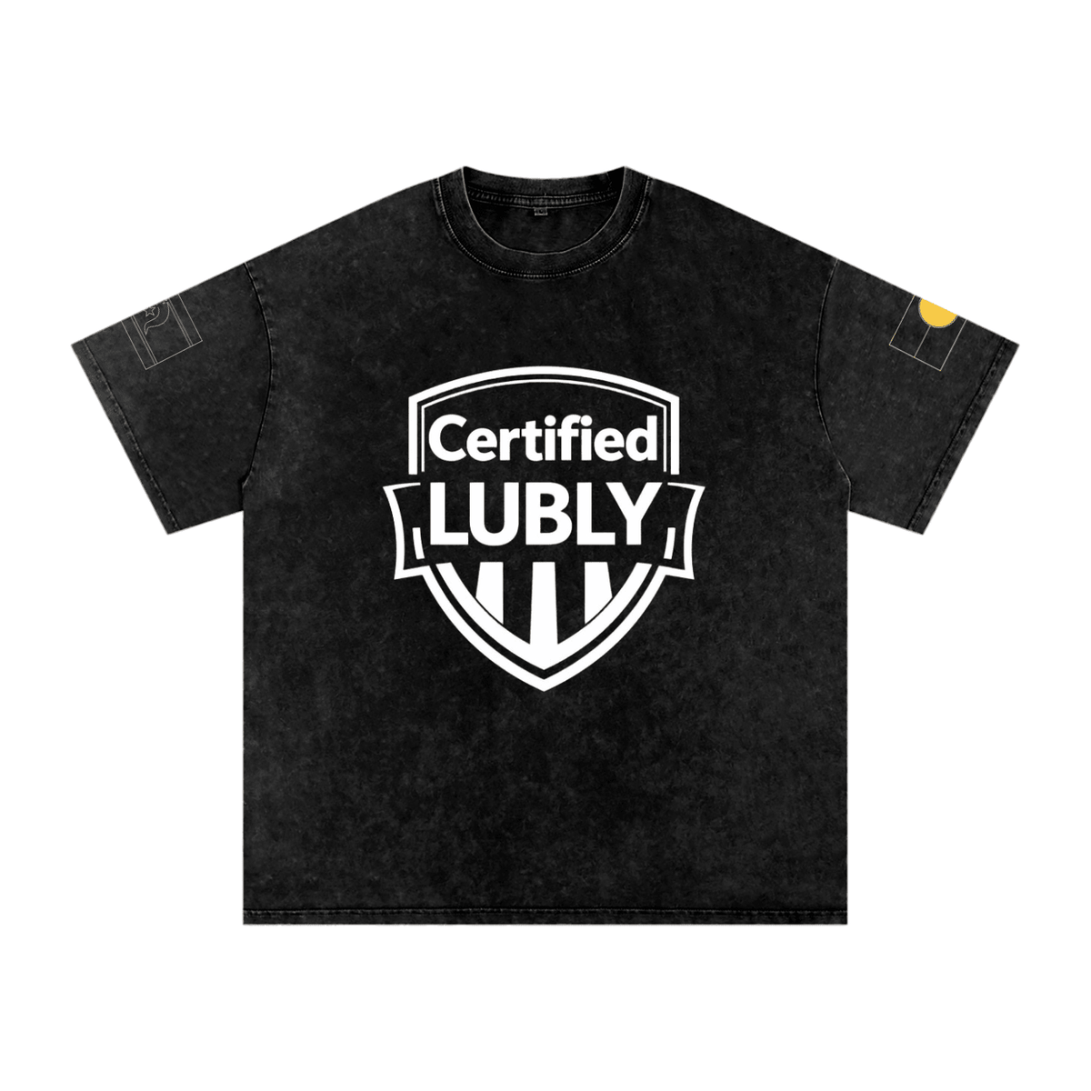 Snow Washed Oversized Cotton T-Shirt - LUBLY