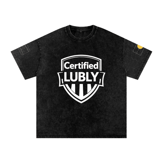 Snow Washed Oversized Cotton T-Shirt - LUBLY