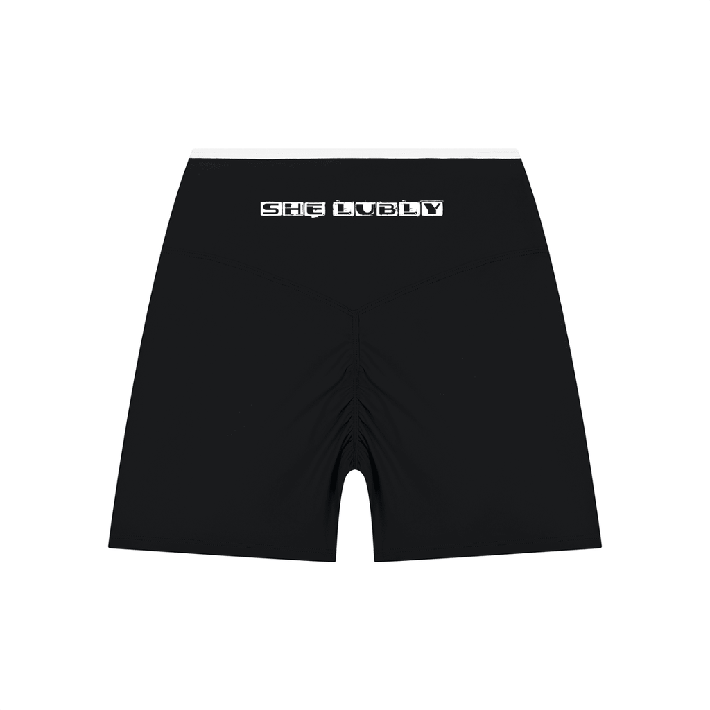 Women’s High Rise Color Block Yoga Shorts - LUBLY