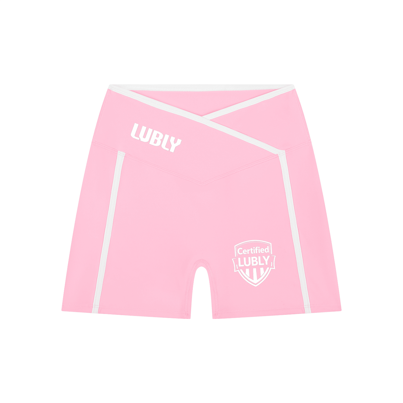 Women’s High Rise Color Block Yoga Shorts - LUBLY