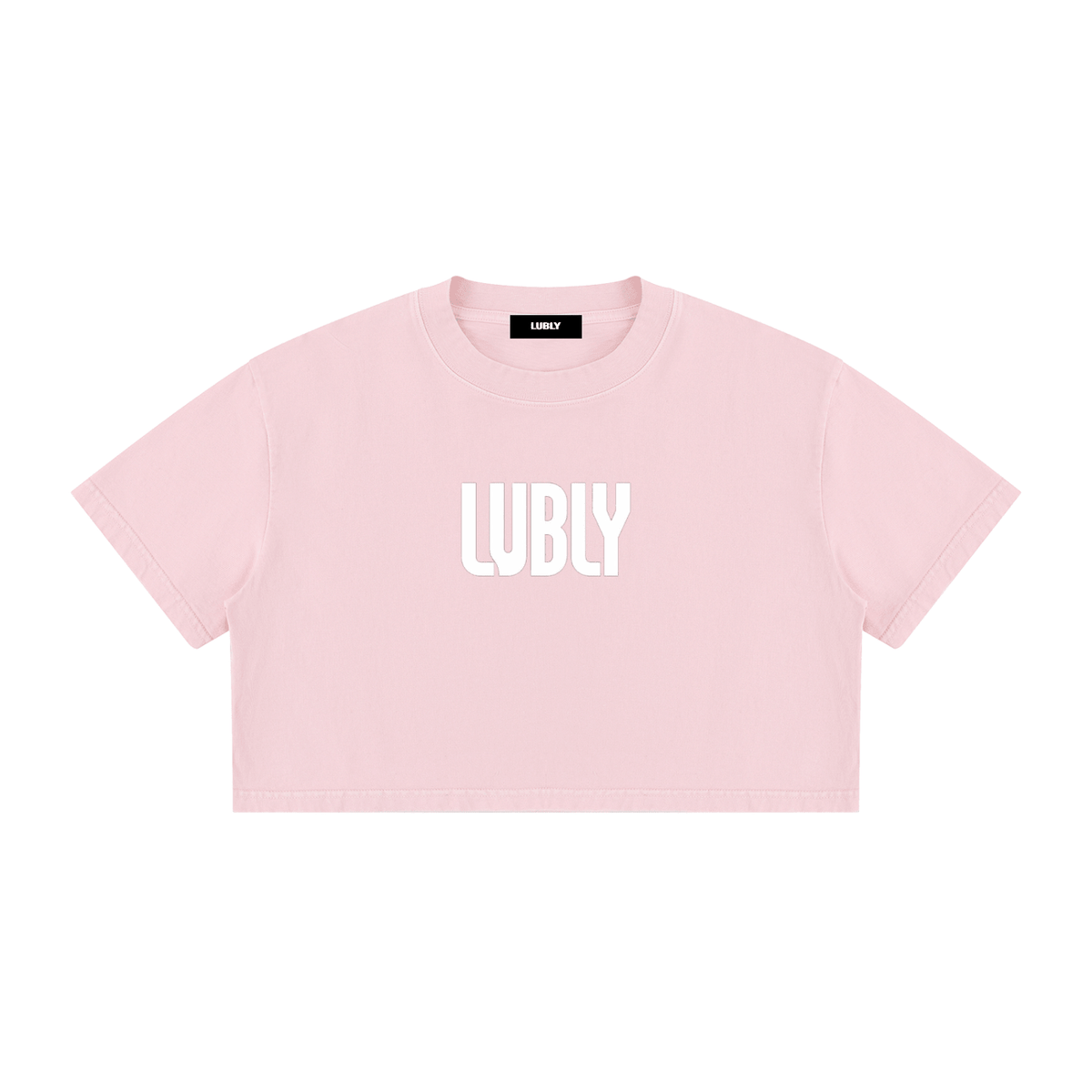 Women's Mineral Wash Cotton Crop T-Shirt - LUBLY