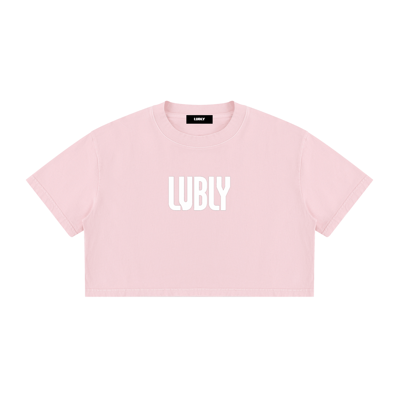 Women's Mineral Wash Cotton Crop T-Shirt - LUBLY